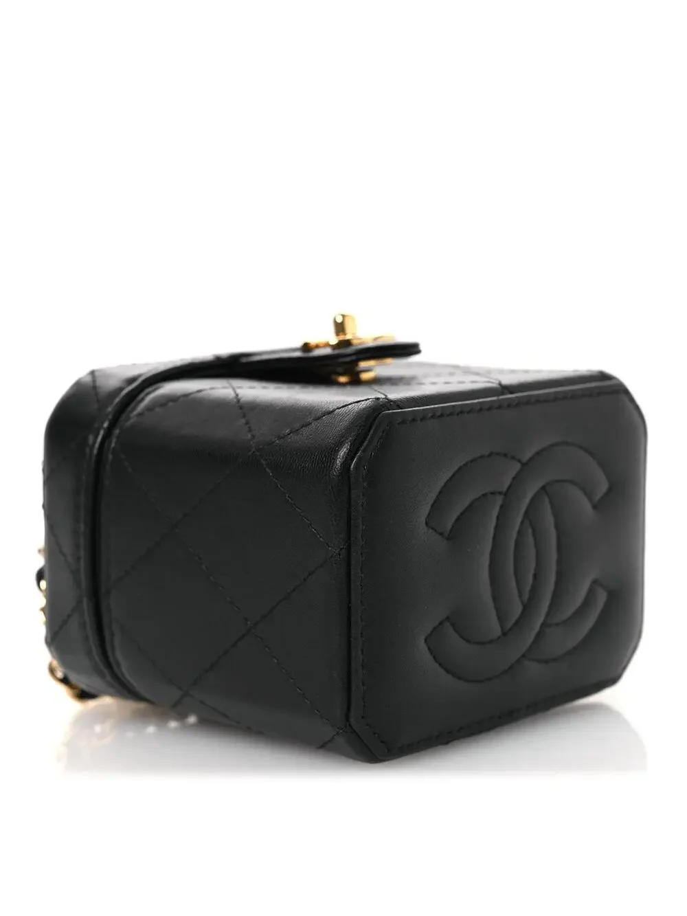 Chanel Lambskin Quilted Vanity Clutch #322878C19B